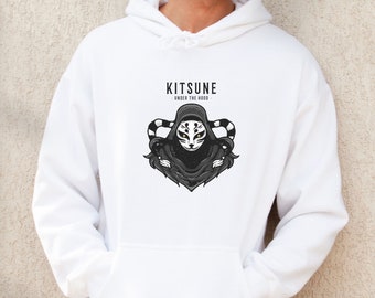 Kitsune Mask Fashion Hoodie Sweatshirt Men & Women Japanese Culture