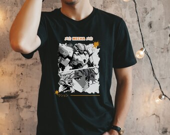 Anime Shirt, Mecha Anime, Gamer Gift, Anime T-Shirt, Anime Fashion, Robot Anime, Cosplay, Anime Gift, Gift for Friend, Manga Style, Mecha