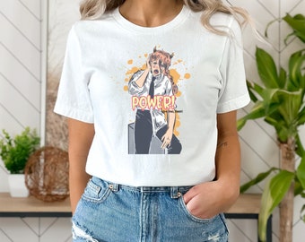 Nice Anime Shirt, Power, Anime Clothing, Anime Merchandise, Anime Lover, Anime Gift, Cool Anime T-Shirt, Anime T-shirt, Anime Cosplay