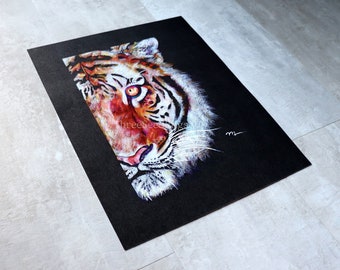 Colored Pencil Drawing of Tiger | Print of Artwork | 11" x 14"
