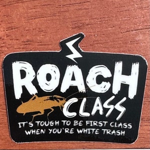 Roach Class - naklejka z hołdem dla Dimebaga - Czarny - 2,5”