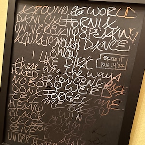 RHCP setlist any show - 2022 - 2023 or 2024 Tour concert Setlist- souvenir foiled - Chili Peppers