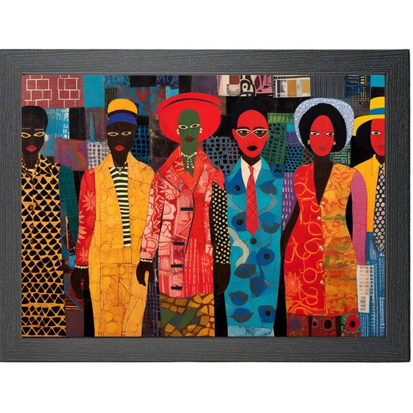 Digital Printable: Fashion Meets Black Culture - Visually Striking Art Exploration