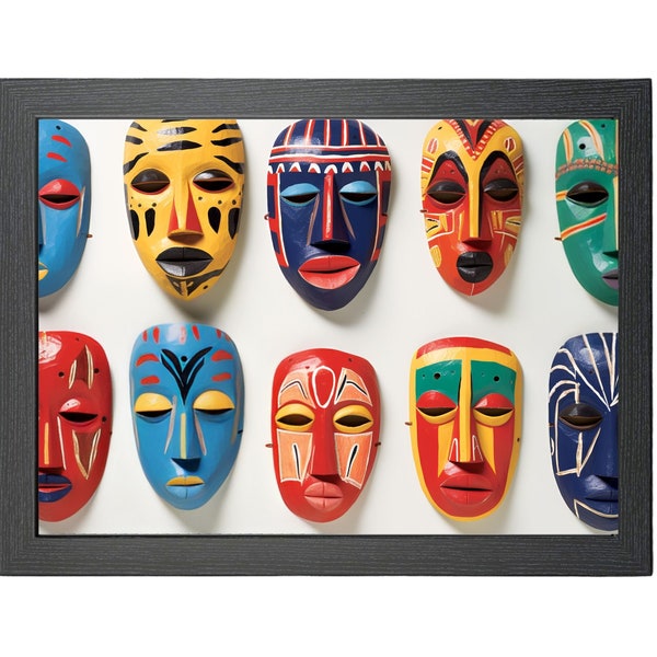 African Culture Masks Series - Diverse Aspects Representation - Cultural Art Painting
