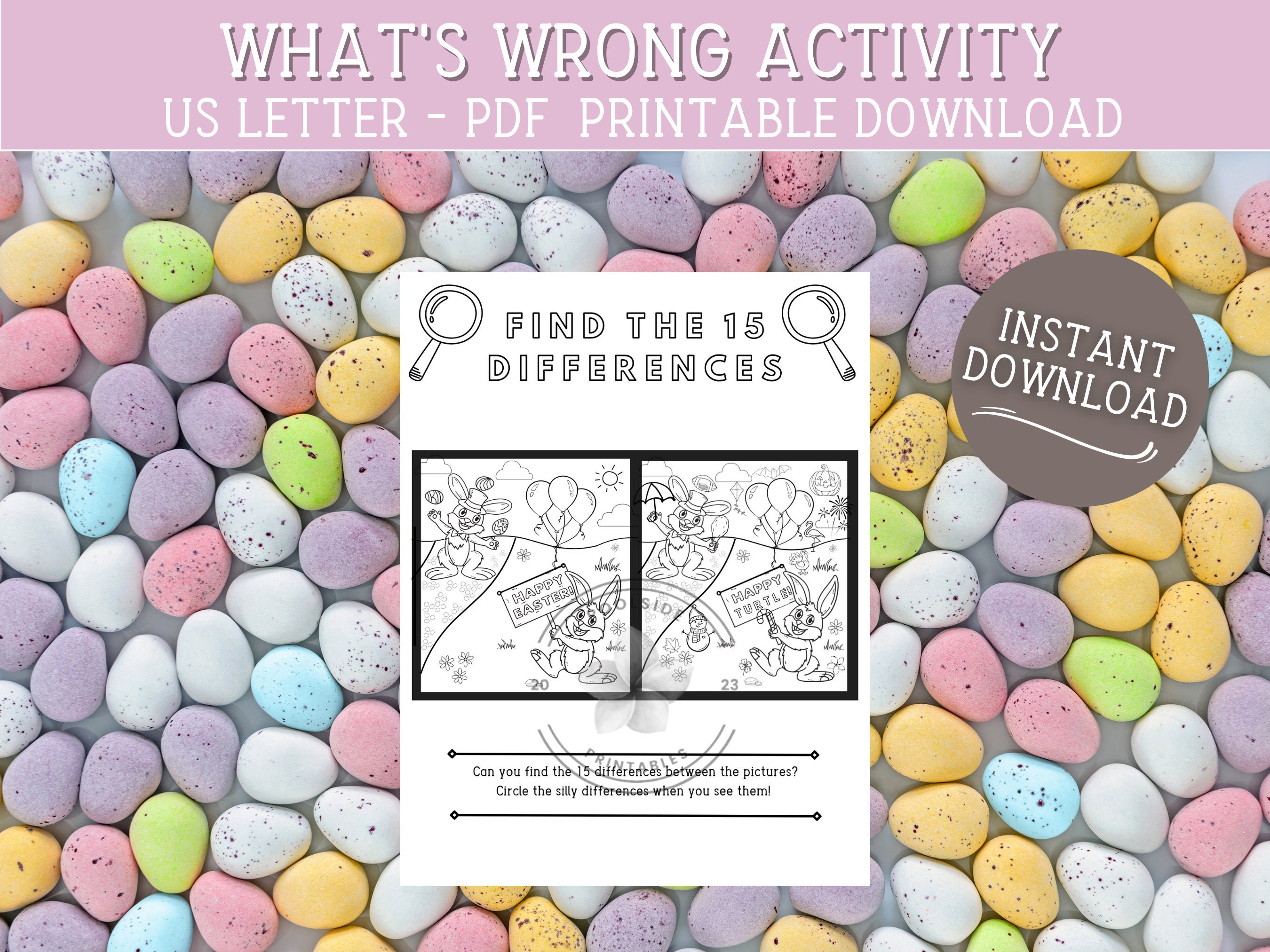 Easter Scavenger Hunt, Word Search and More - Easter Activity Book 31 ...