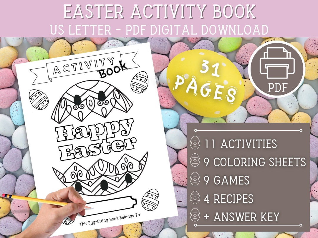 Easter Scavenger Hunt, Word Search and More - Easter Activity Book 31 ...