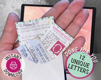 Tooth Fairy Letter, Tooth Fairy Note, Tooth Fairy Receipt