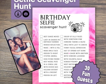 Teen Schnitzeljagd | 13. Geburtstag Mädchen | Geburtstags-Schatzsuche | Teen Geburtstags-Spiele