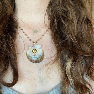 Dainty Aquamarine Stick Necklace | Mermaidcore | Atlantis Renaissance Faire