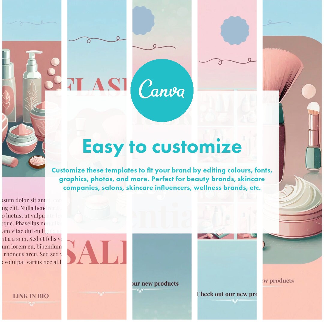 20 Skincare Instagram Beauty Post Canva Templates Esthetician - Etsy
