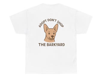 Adopt Don&#39;t Shop Tee, Dog Lover Shirt, Animal Rescue T-Shirt, Unisex Graphic Tee, Pet Adoption Apparel, Gift for Dog Owners, Casual Wear