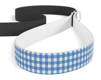 Blue Gingham Pet Leash for Stylish Dogs, Gingham Pattern Leash, Dog Walking Accessory, Pet Fashion Gift, Durable Dog Leash