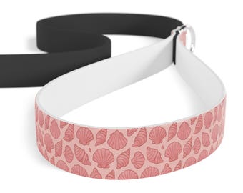 Pink Seashell Dog Leash, Pet Accessory, Trendy Pet Gear, Walking Leash for Dogs, Gift for Pet Lovers, Outdoor Dog Walking, Beachy Dog Leash