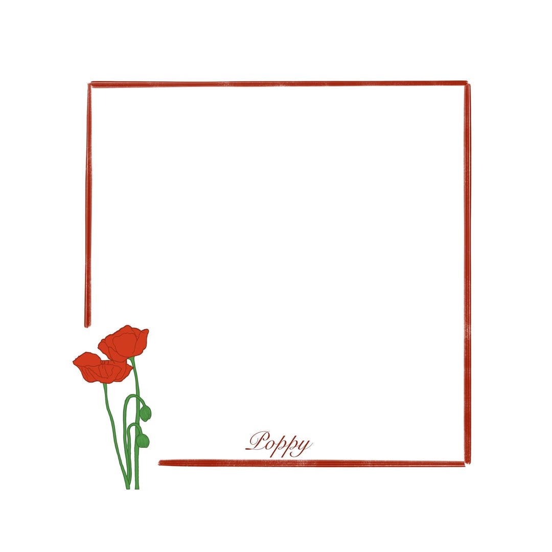STICKY NOTES: Poppy Floral - Post-it’s - Etsy