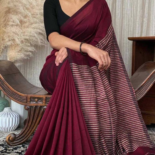 Sari in puro cotone da indossare ogni giorno dal design personale