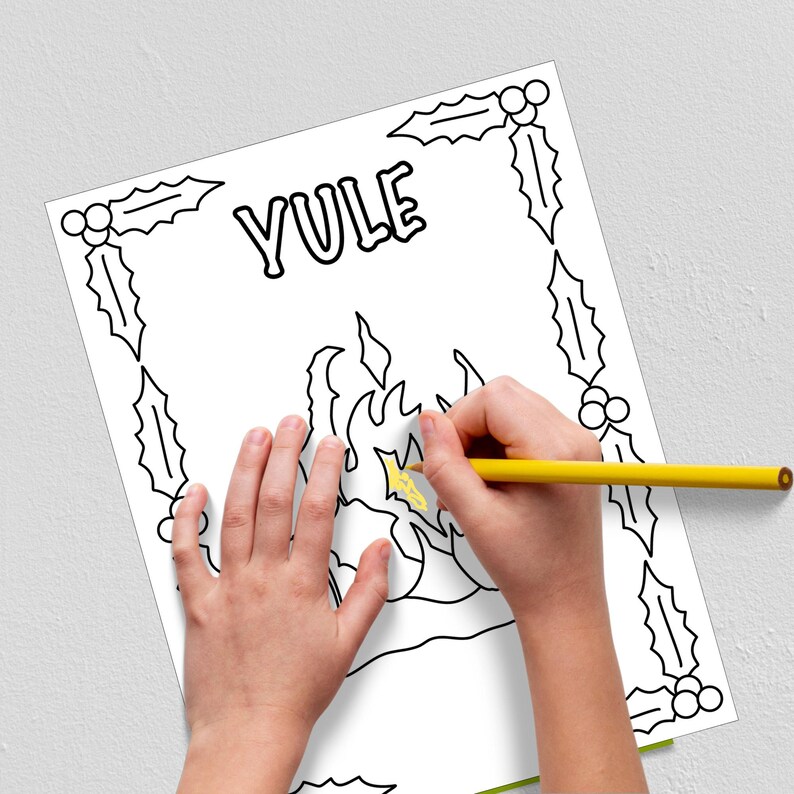 Yule Printable Kids Activity Pack, Pagan Families, Pagan Parents, Pagan ...