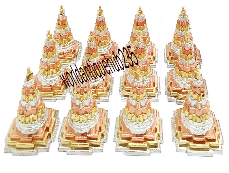 Laxmi Wealth Orgonite Pyramid – Shree Yantra, Rudraksha, Vastu image 9