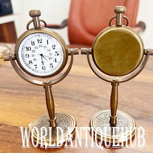 Table Clock, Engraved Personalized Custom Desk Clock Analog Clock Desktop Watch Gift For Christmas, anniversary, keepsake, Husband, Son Mom