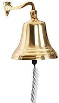 Brass Bell - Personalized Engraved Hanging Bell Quality Wall Mounted Ship Indoor, Outdoor, School, Bar, Reception, Last Order & Church