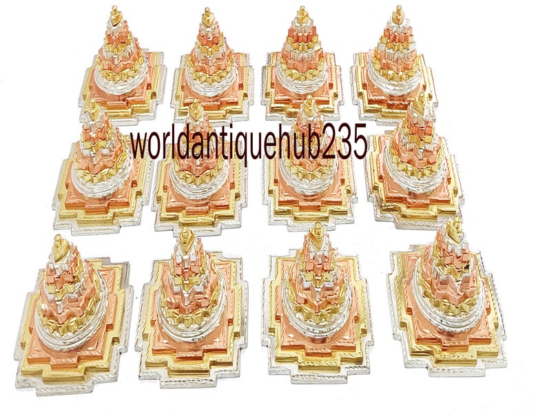 Laxmi Wealth Orgonite Pyramid – Shree Yantra, Rudraksha, Vastu image 8