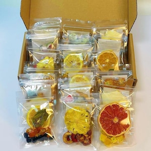 15 Packs Fruit Tea Mix Fruit Selection Infusions Drink Multi Flavours for Vegan Lover Sugar Free Handmade Dried Fruits Gift Box for Her Him