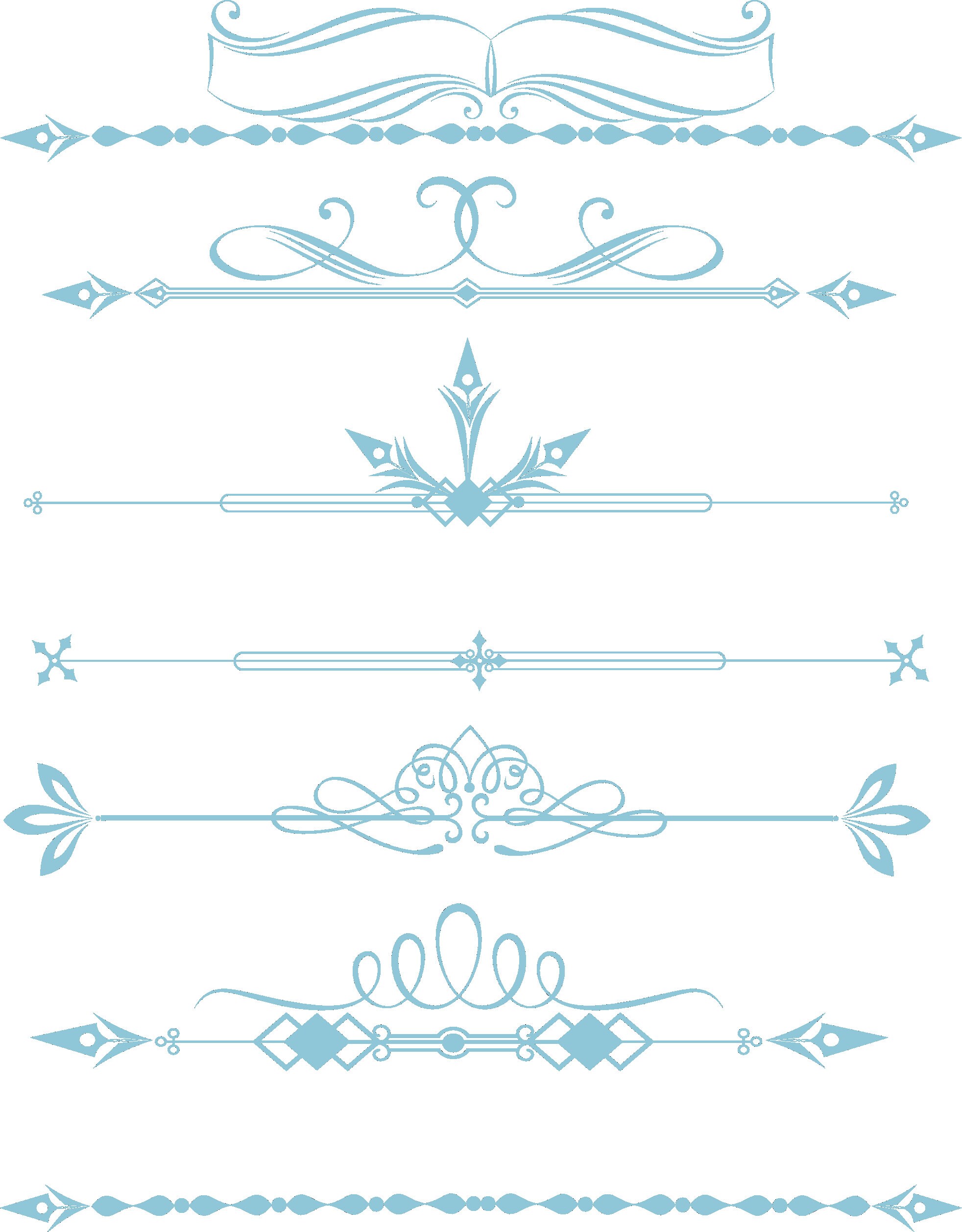 Ornamental Text Divider SVG, EPS PNG. Photoshop,file High Resolution ...