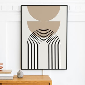 Boho Wall Art Printable Abstract Art Mid Century Modern Decor Wall Art Boho Decor Digital Print Modern Wall Art