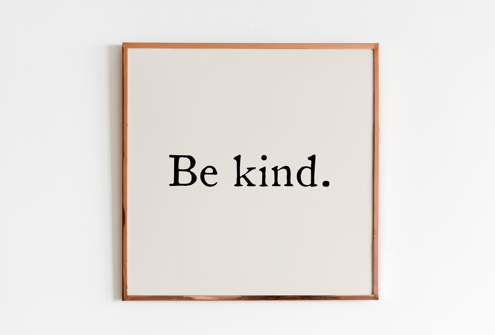 East End Prints art mural typographique « Be kind »