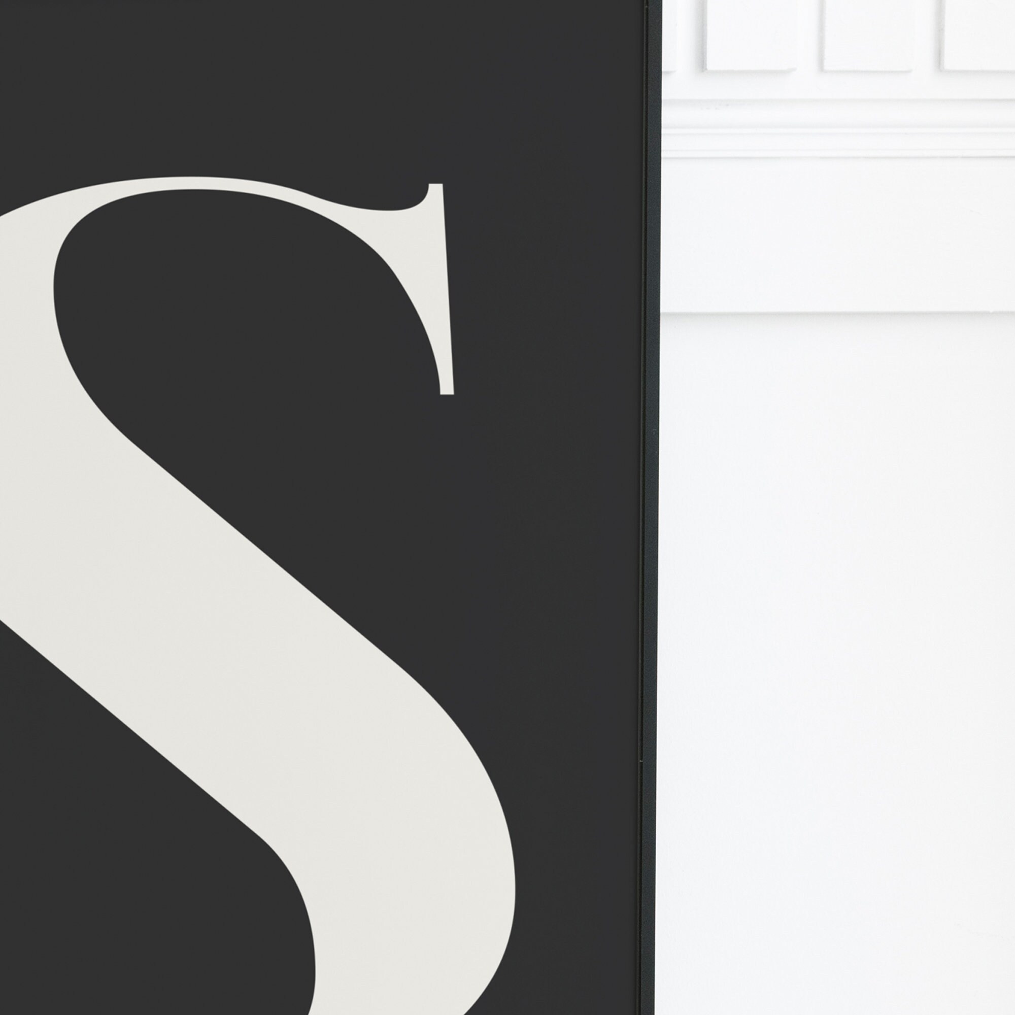 Single Letter Printable, Family Initial Print, Letter S, Minimalist ...