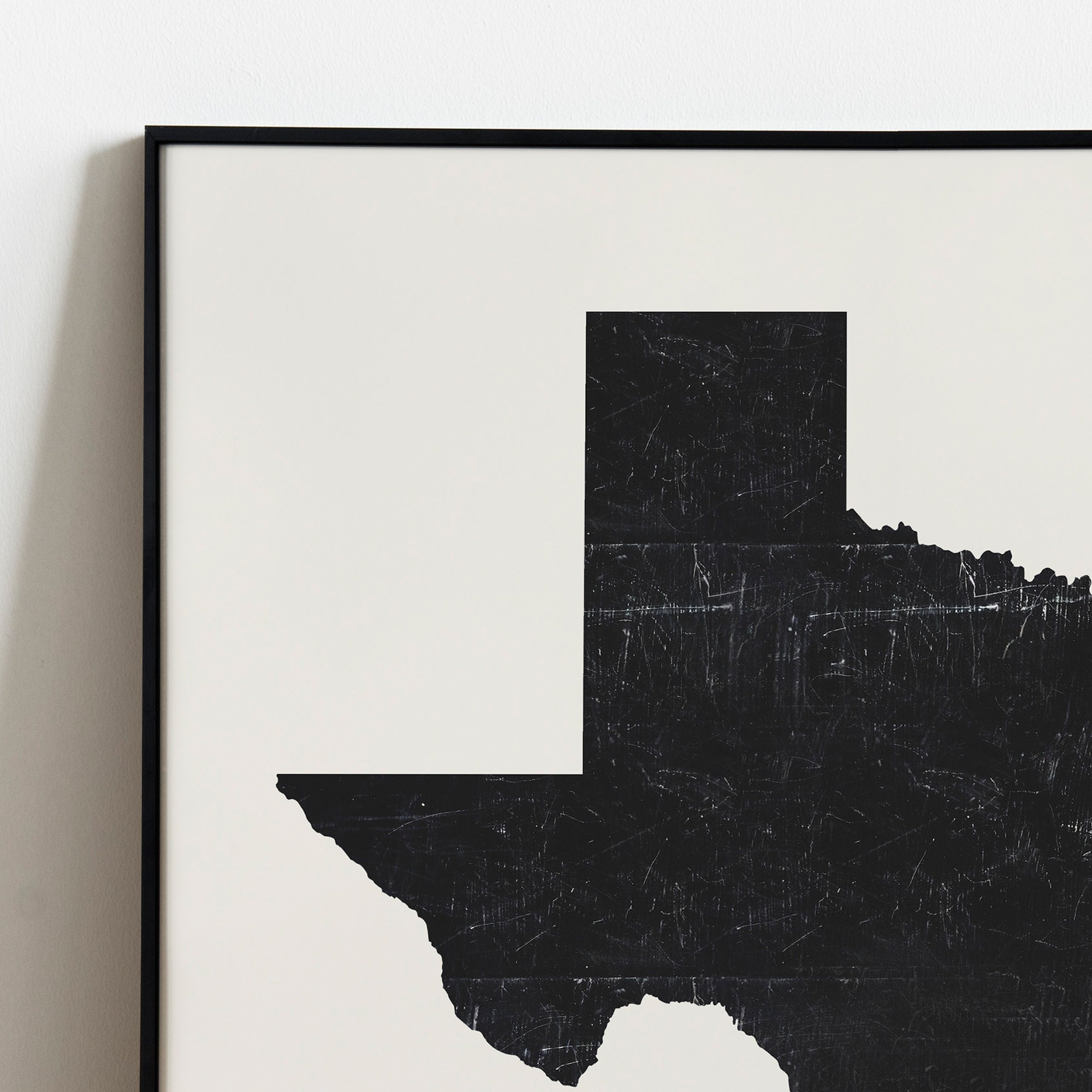 Texas Map Art Print, Lone Star State Silhouette (digital Download) - Etsy