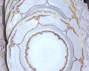 Haviland "Savoie" Set of 4 Dinner Plates