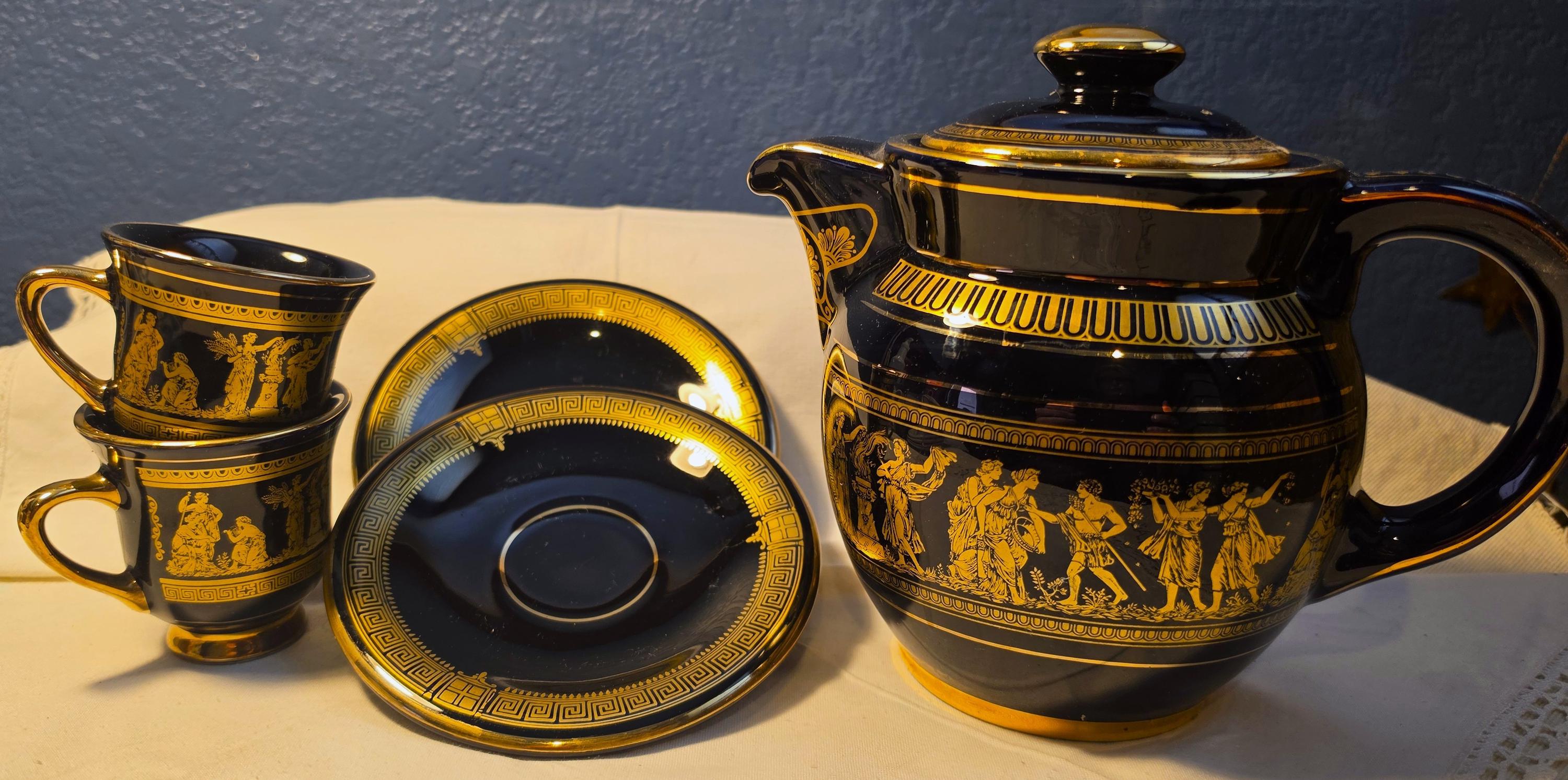 Spyropoulos Tea Set 24k - Etsy