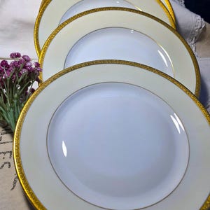 Victoria China [Czech] "VIT23" Set of 4 Dinner Plates