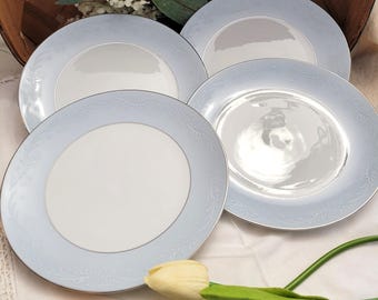 Noritake "Laureate" Set of 4 Coupe Salad Plates