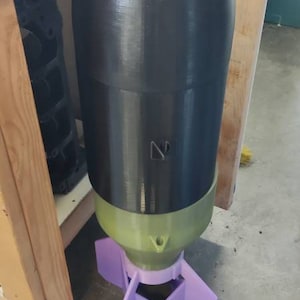 DIY Kit 3D Printed Military Inspired Army Air Force Bomb - Comes in 4 pieces ready to assembly, bodywork and paint 43&quot; Long - Free Shipping