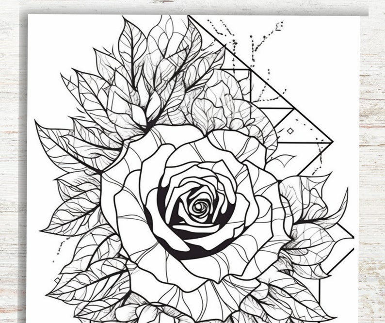 30 Flower Tattoo Coloring Pages Printable Coloring Sheets for Kids