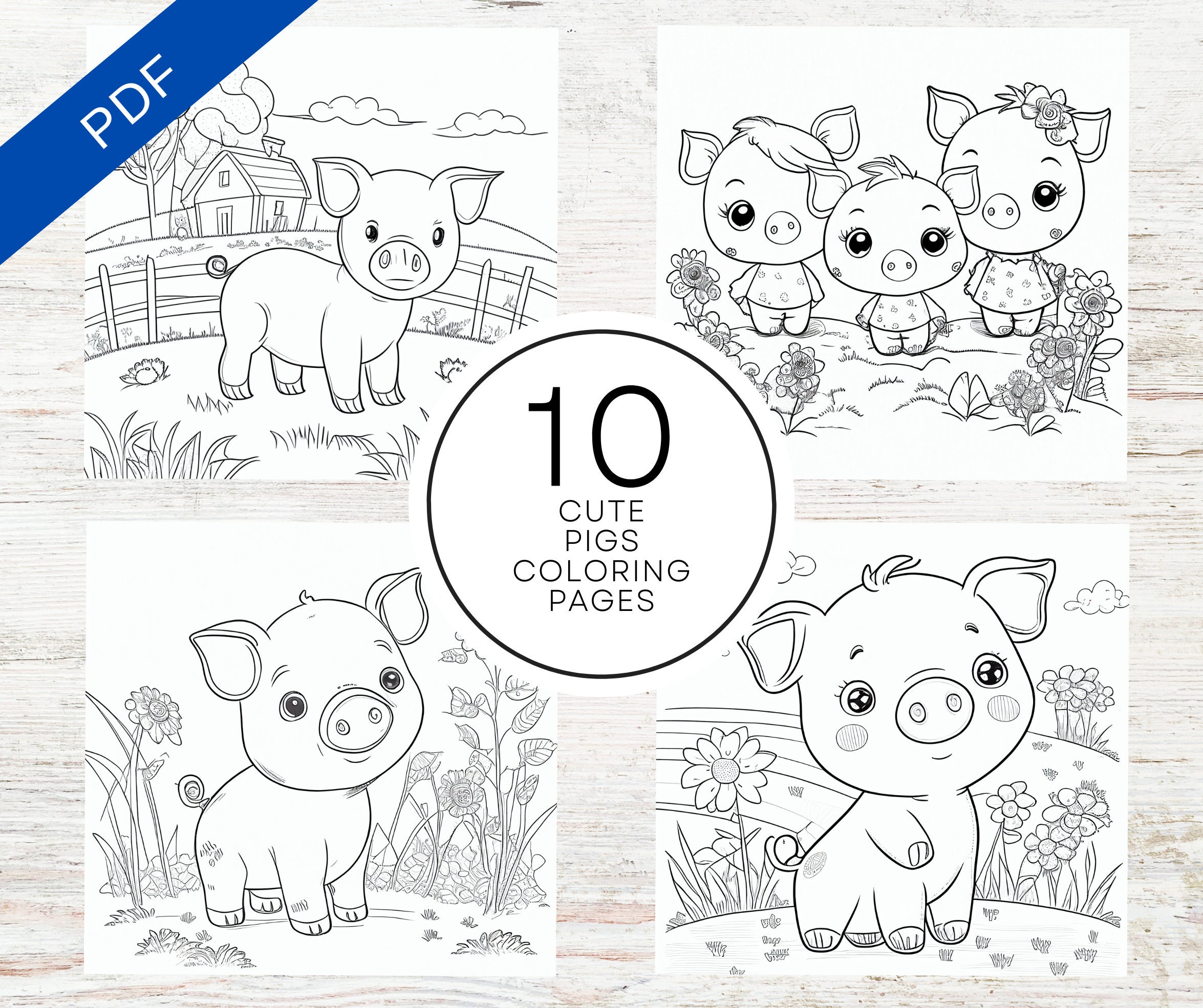 Coloring Pages Pigs
