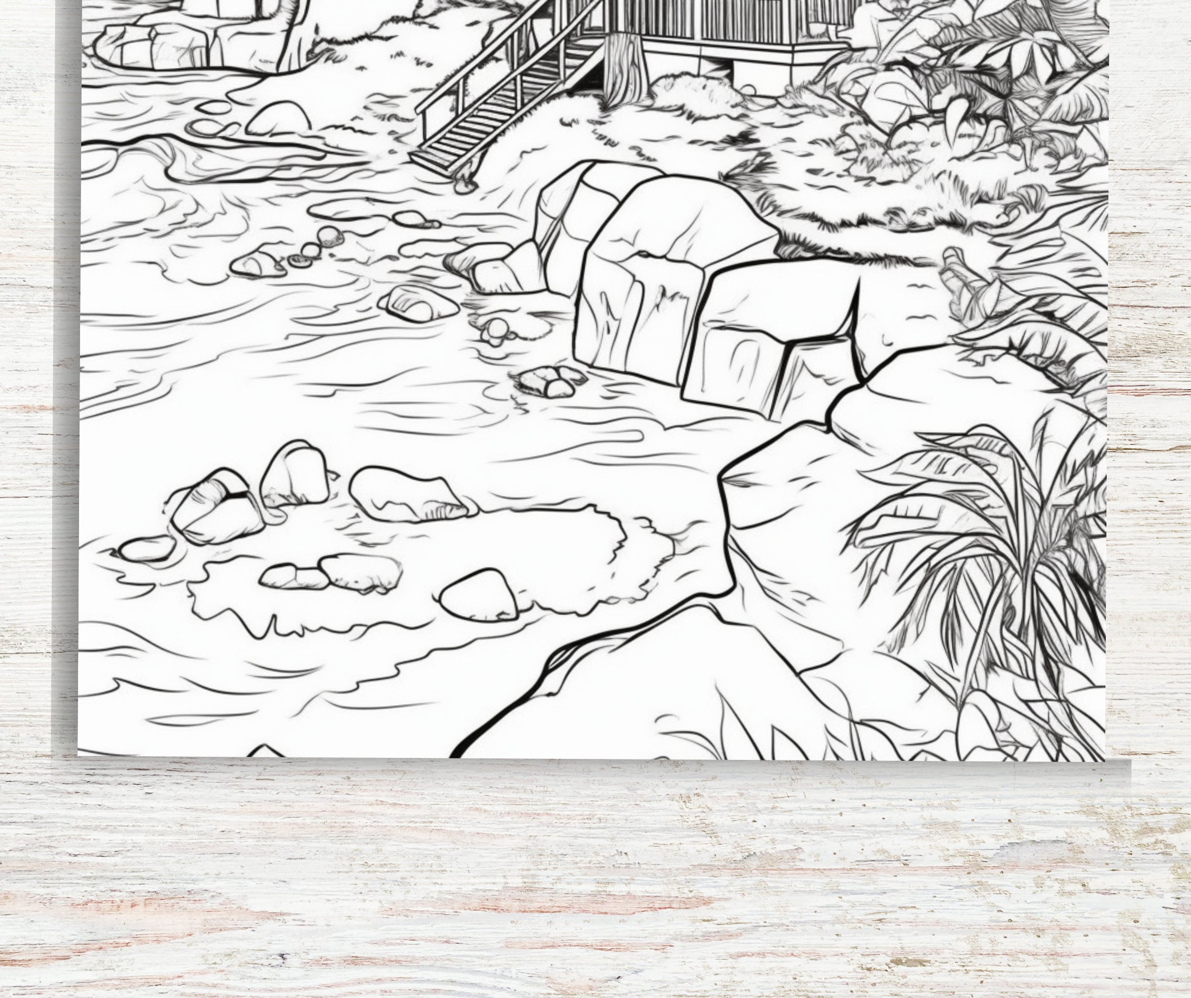 30 Tropical Beaches Coloring Pages | Printable PDF 30 Pages A4 | Summer ...