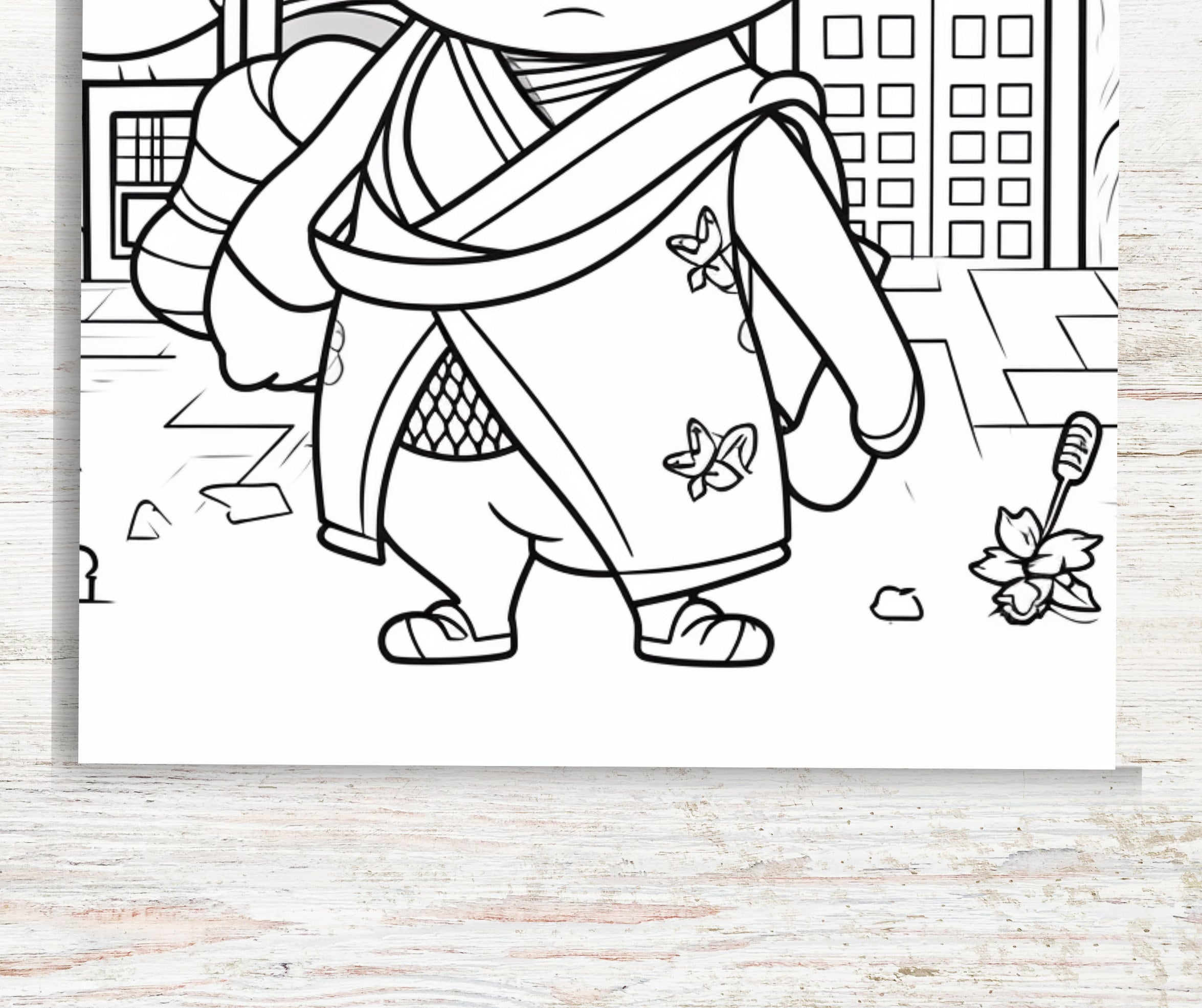 KDP Interior 50 Ninja Cat Coloring Pages 8.5 X 11 Pdfcanva Template