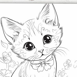 KDP Interior 50 Cute Pets Coloring Pages | 8.5" x 11" Printable PDF | Cute Animal Coloring Book For Kids And Adults image 3