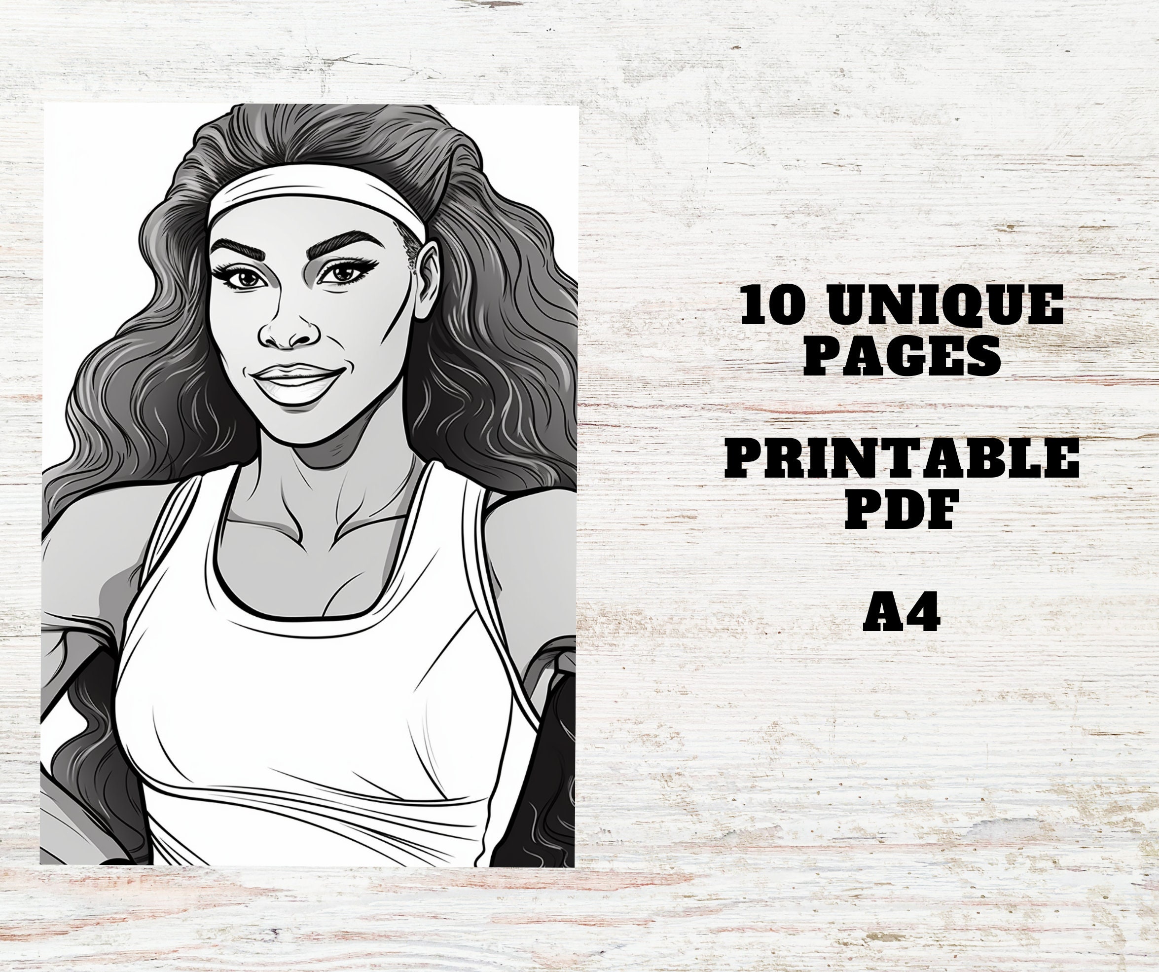 10-black-women-at-the-gym-coloring-pages-printable-pdf-10-pages-a4