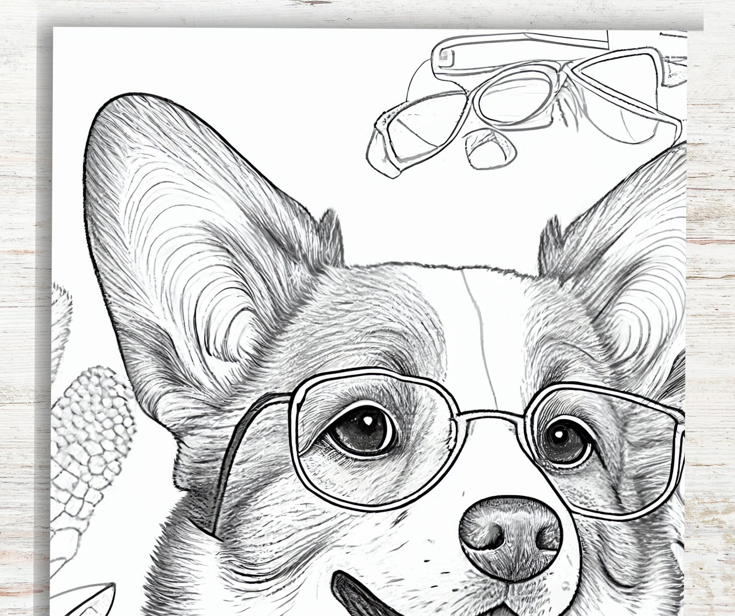 10 Cute Corgi Dogs Coloring Pages Printable Dog Coloring Sheets for ...