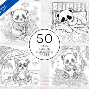 Páginas de coloração Panda para descarregar - Pandas - Just Color