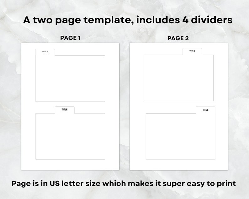 Recipe Card Dividers, 3X5 Recipe Card Divider Template, Recipe Box ...