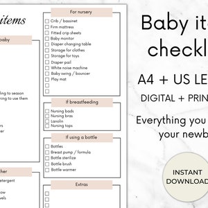 Baby Item Checklist, Newborn Checklist, Baby Essentials, What Newborn Needs, Baby Supplies Checklist, Baby Supplies, Infant Essentials