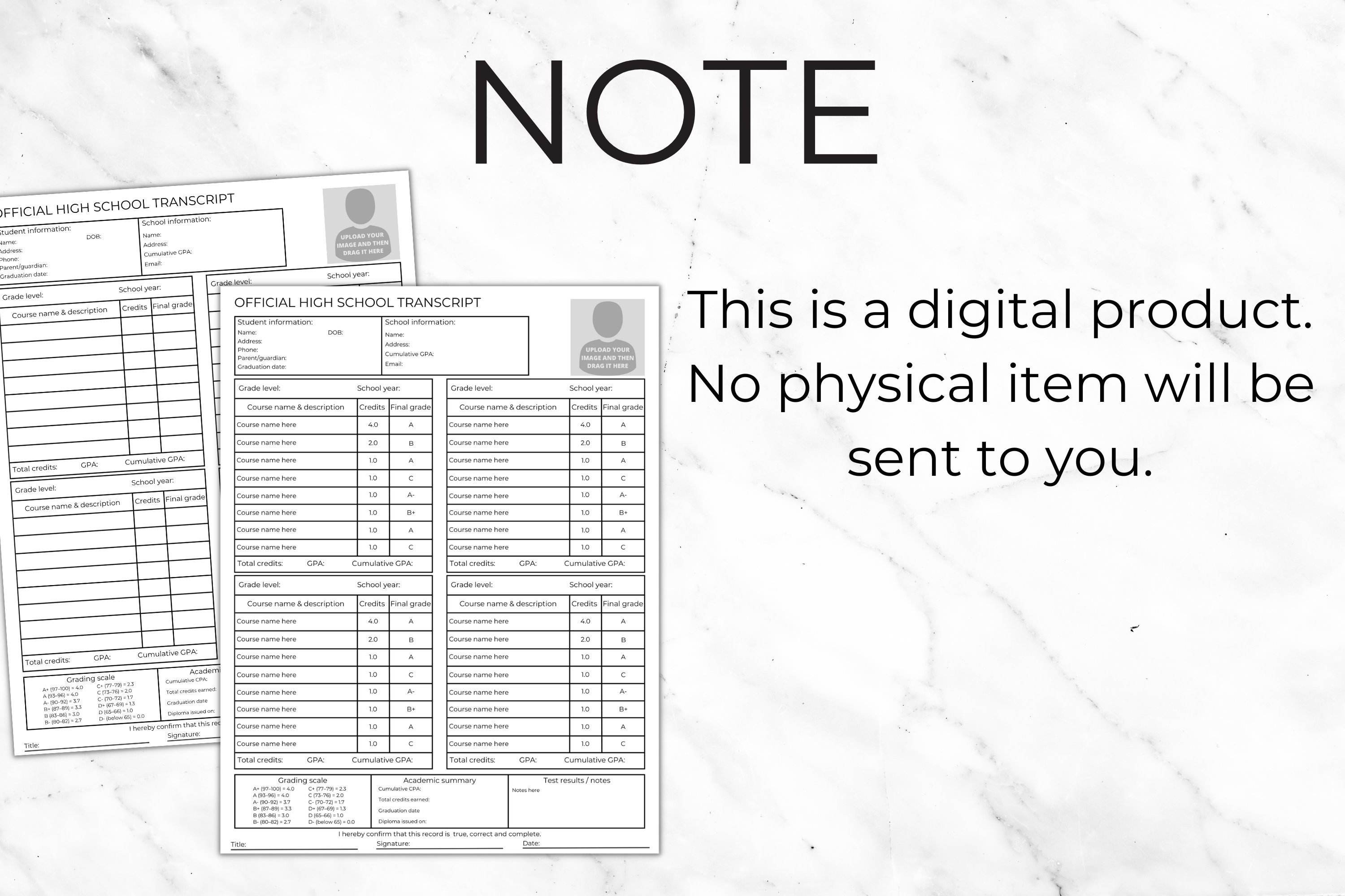 High School Transcript Report Card Template Editable Homeschool high-school-transcript-report-card-template-editable-homeschool