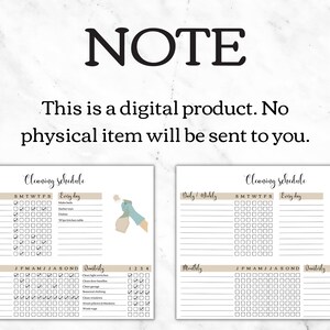 Editable Cleaning Schedule, Printable Family Cleaning Planner ...