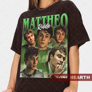 Mattheo Riddle character fanfiction Movie Vintage T-shirt Collection - TV Series - Gift For Her Unisex Heavy Tee SHDCSTMBR0012