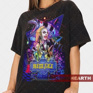 Beetlejuice 1988  Gothic dark fantasy comedy Horror/Comedy Vintage T-Shirt, Gift For Woman and Man Unisex T-Shirt