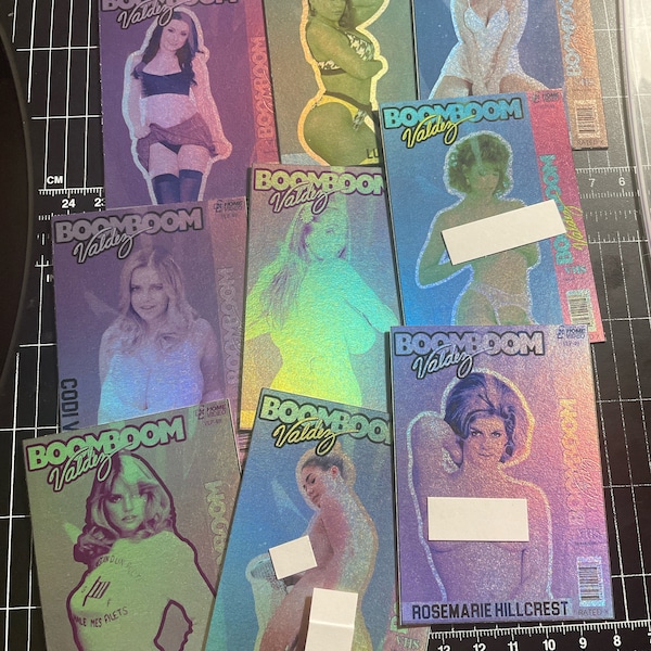 VHS Style Adult Star Cards Custom One Of One 1/1 Silver Holo Paper LOT